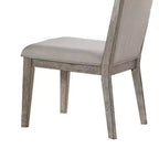 Set of 2 19" Rocky Fabric Dining Chairs Gray Oak - Acme Furniture