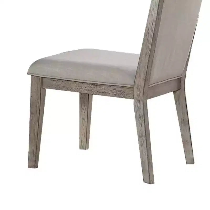 Set of 2 19" Rocky Fabric Dining Chairs Gray Oak - Acme Furniture