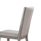 Set of 2 19" Rocky Fabric Dining Chairs Gray Oak - Acme Furniture