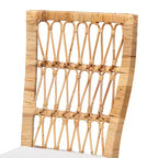 Set 2 Sedie da Pranzo Sullivan in Rattan Marrone - bali & pari: Mogano, Bohemien, Nessun Montaggio Richiesto