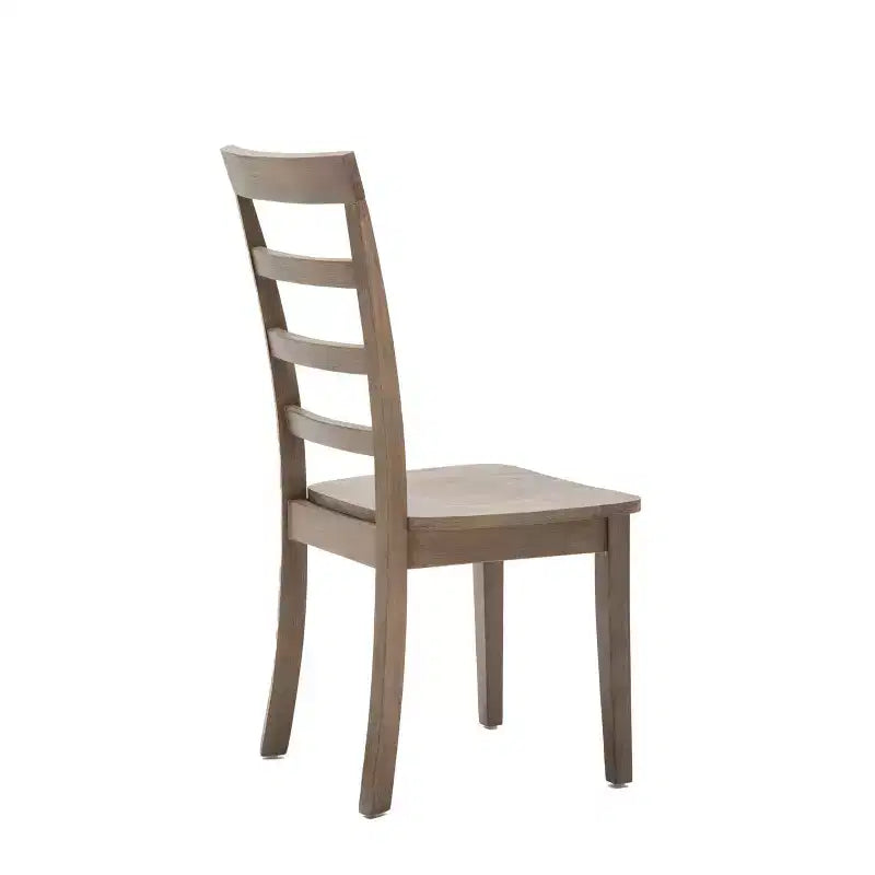 Set di 2 sedie da pranzo laterali Boulder, finitura Barnwood Wire Brush - Boraam: legno di gomma, stile rustico, capacità 136 kg