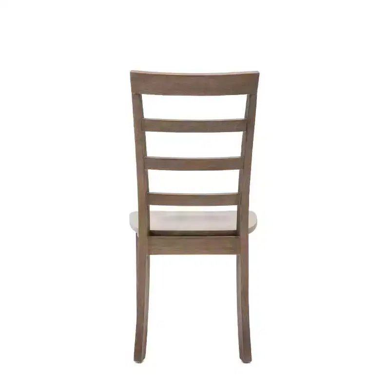 Set di 2 sedie da pranzo laterali Boulder, finitura Barnwood Wire Brush - Boraam: legno di gomma, stile rustico, capacità 136 kg
