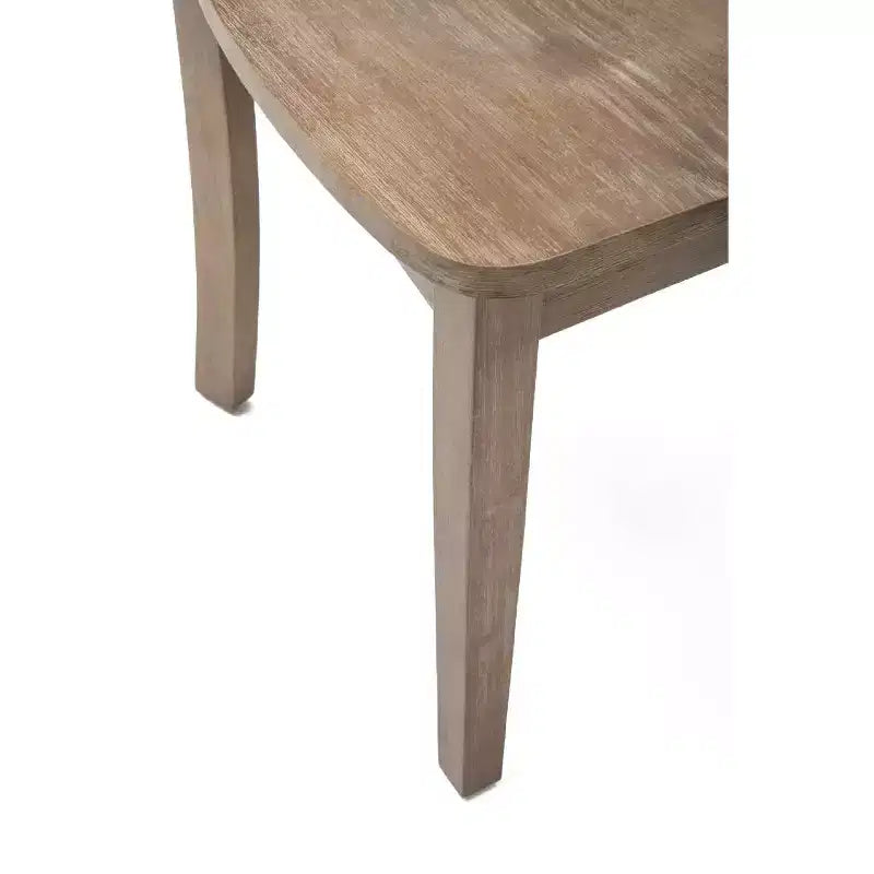 Set di 2 sedie da pranzo laterali Boulder, finitura Barnwood Wire Brush - Boraam: legno di gomma, stile rustico, capacità 136 kg