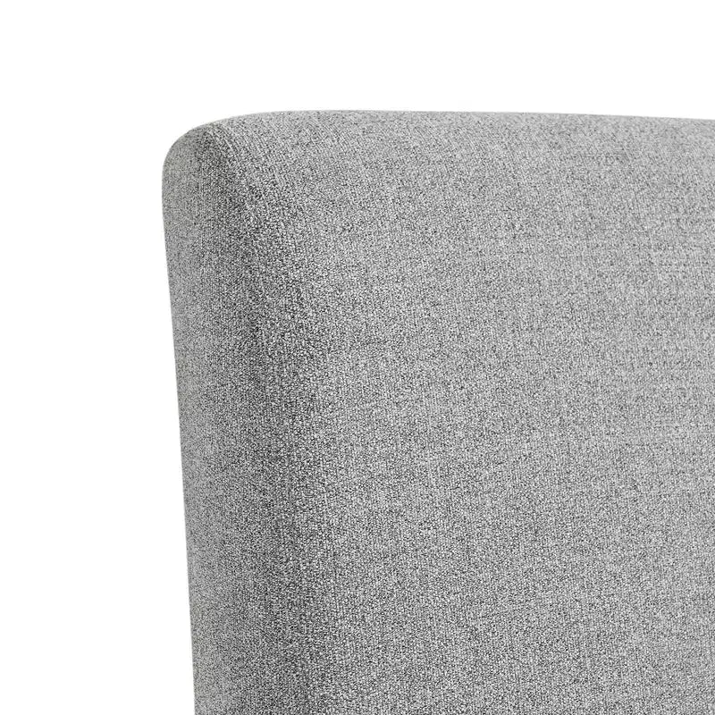 Picket House Furnishings Set of 2 Cade Upholstered Side Chairs Gray: Linen Fabric & Wood Legs