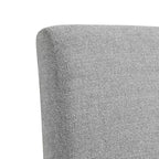 Picket House Furnishings Set of 2 Cade Upholstered Side Chairs Gray: Linen Fabric & Wood Legs