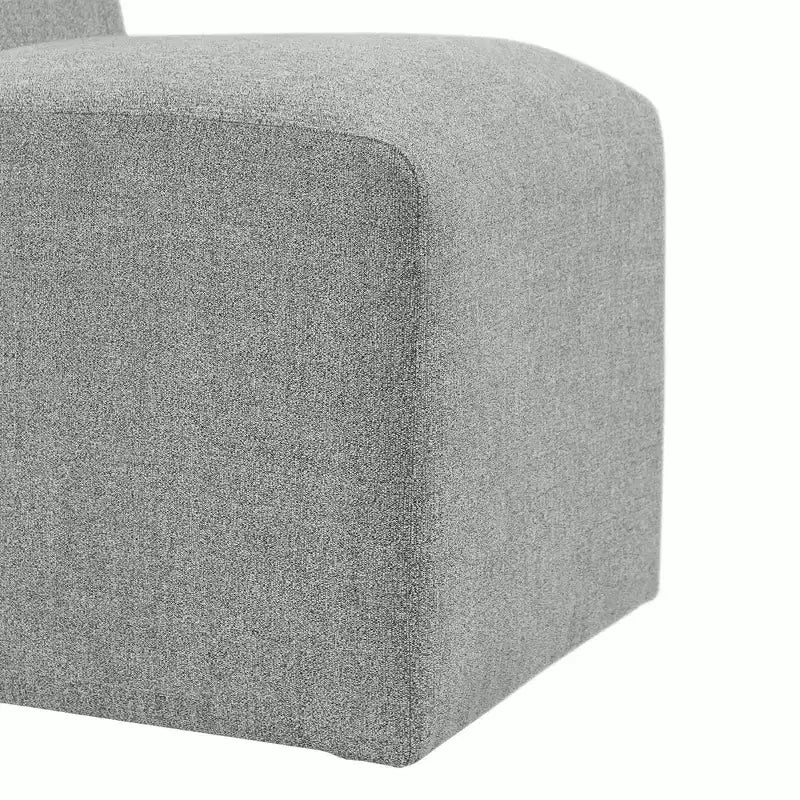 Picket House Furnishings Set of 2 Cade Upholstered Side Chairs Gray: Linen Fabric & Wood Legs