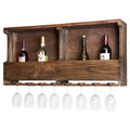 36" Wine Rack Hardwood Brown - Alaterre Furniture