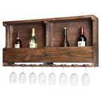 36" Wine Rack Hardwood Brown - Alaterre Furniture