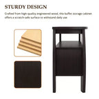 Angla Modern Bold Curved Dining Buffet Espresso - HOMES: Inside + Out
