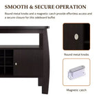 Angla Modern Bold Curved Dining Buffet Espresso - HOMES: Inside + Out
