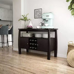 Angla Modern Bold Curved Dining Buffet Espresso - HOMES: Inside + Out
