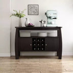 Angla Modern Bold Curved Dining Buffet Espresso - HOMES: Inside + Out