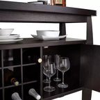 Angla Modern Bold Curved Dining Buffet Espresso - HOMES: Inside + Out