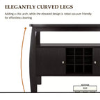 Angla Modern Bold Curved Dining Buffet Espresso - HOMES: Inside + Out