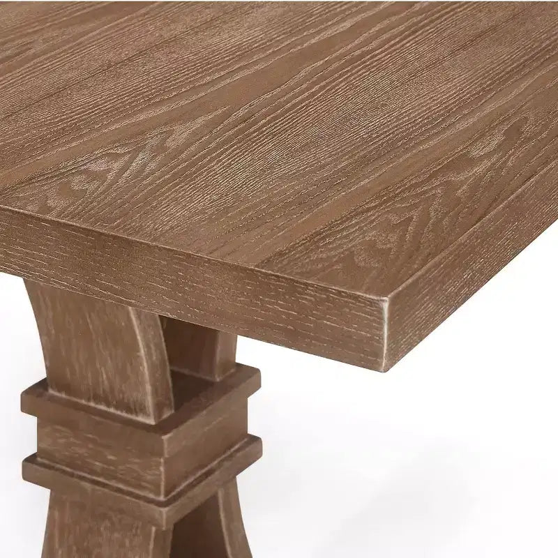 Set da pranzo espandibile Maria 7 pezzi in legno e canna stile French Country naturale/beige - Christopher Knight Home