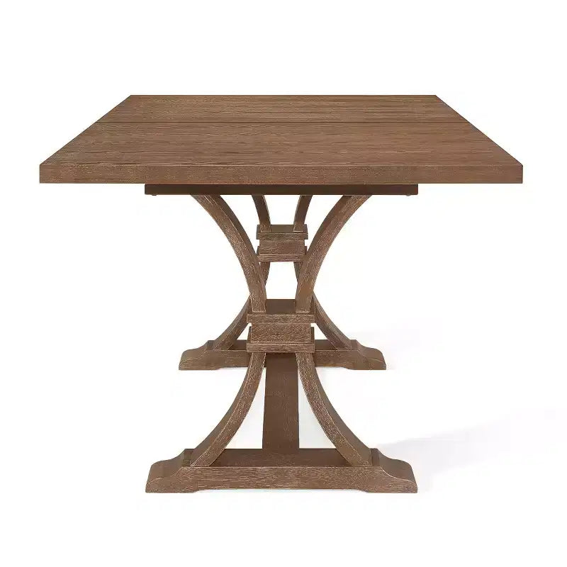 Set da pranzo espandibile Maria 7 pezzi in legno e canna stile French Country naturale/beige - Christopher Knight Home