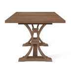 Set da pranzo espandibile Maria 7 pezzi in legno e canna stile French Country naturale/beige - Christopher Knight Home