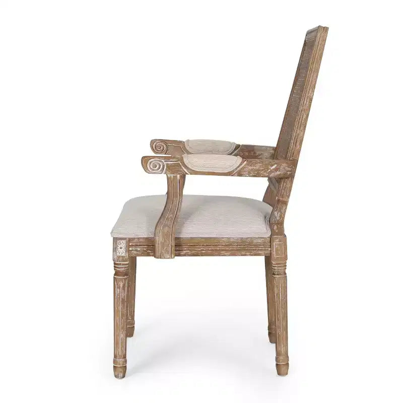 Set da pranzo espandibile Maria 7 pezzi in legno e canna stile French Country naturale/beige - Christopher Knight Home