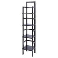 Aiden Narrow Bakers Rack Coffee - Winsome Wood: 4-Tier Storage, Lacquered Wood Finish, Fixed Shelves