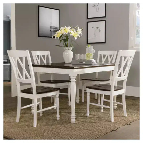 Set da pranzo allungabile Shelby 5 pezzi bianco - Crosley
