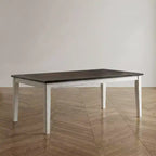 78" Redmond Butterfly Leaf Dining Table Weathered White/Dark Walnut - HOMES: Inside + Out