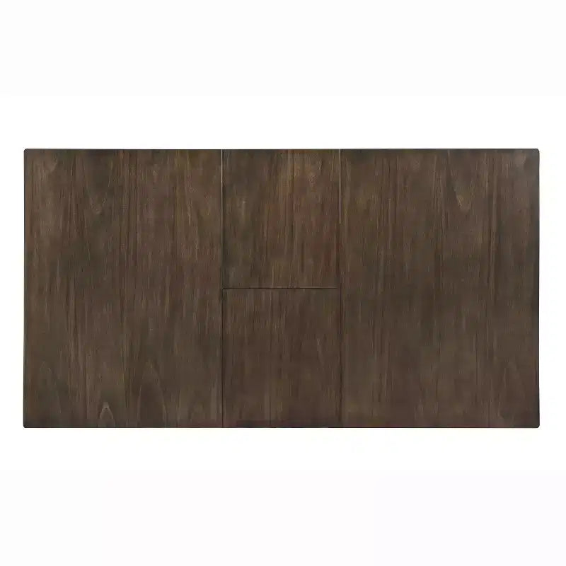 78" Redmond Butterfly Leaf Dining Table Weathered White/Dark Walnut - HOMES: Inside + Out