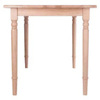 3pc Ravenna Dining Table Set Natural - Winsome: Solid Wood, Seats up to 4, Windsor Chairs