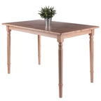 3pc Ravenna Dining Table Set Natural - Winsome: Solid Wood, Seats up to 4, Windsor Chairs