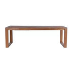 89" Rasmus Extendable Dining Table Chestnut - Boraam: Solid Acacia, Seats 8, Farmhouse Style