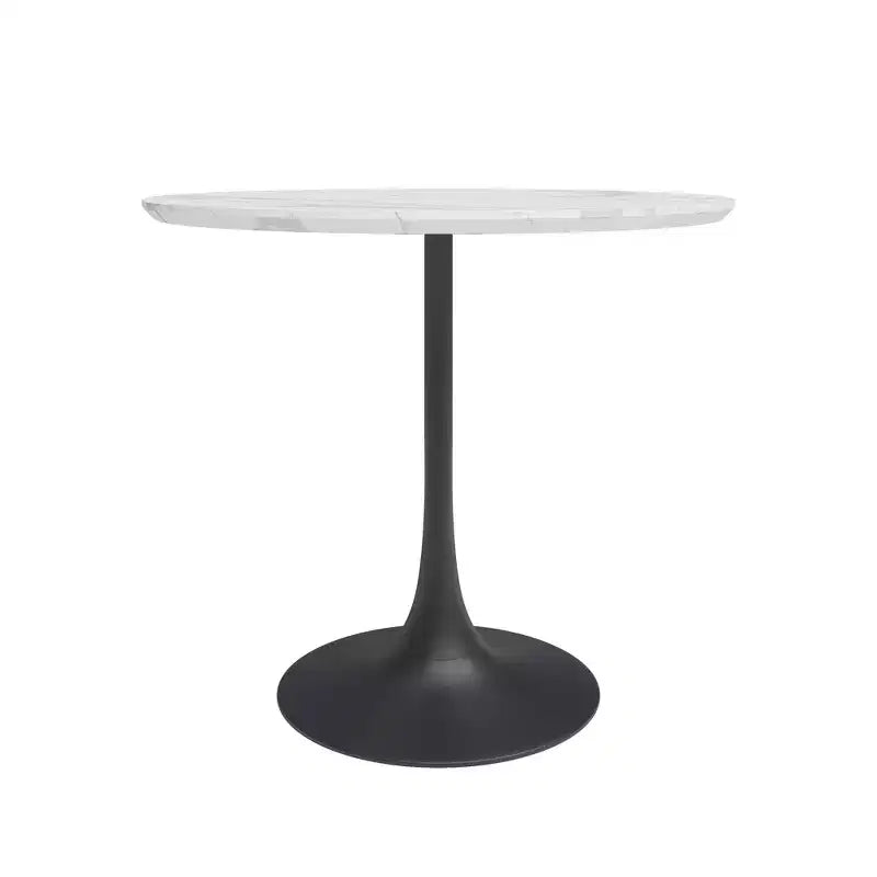 Set da Pranzo 3 pezzi Kurv Marmo Finto Bianco/Nero - Jamesdar