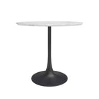 Set da Pranzo 3 pezzi Kurv Marmo Finto Bianco/Nero - Jamesdar