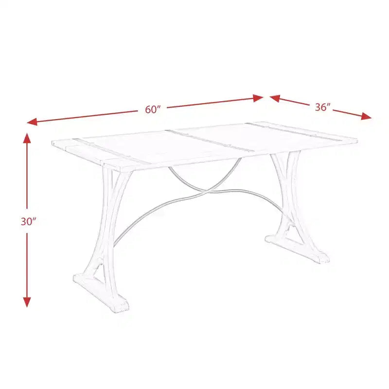 Keaton Folding Top Dining Table Beach - Picket House Furnishings