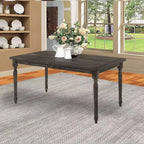 60" Claudia Li Dining Table Weathered Gray - Acme Furniture