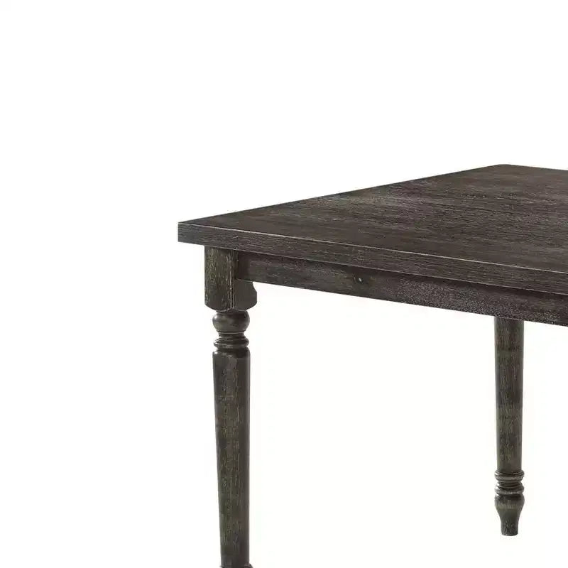 60" Claudia Li Dining Table Weathered Gray - Acme Furniture