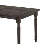 60" Claudia Li Dining Table Weathered Gray - Acme Furniture