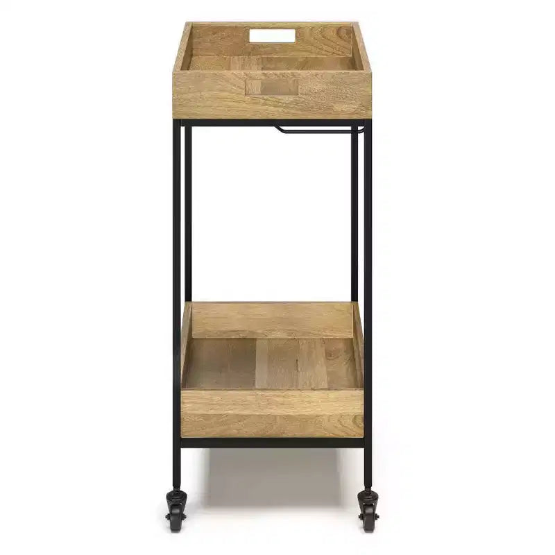 Trellis Bar Cart Natural - WyndenHall