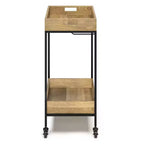 Trellis Bar Cart Natural - WyndenHall