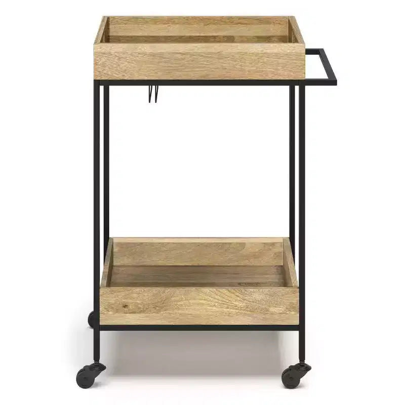 Trellis Bar Cart Natural - WyndenHall