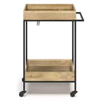 Trellis Bar Cart Natural - WyndenHall