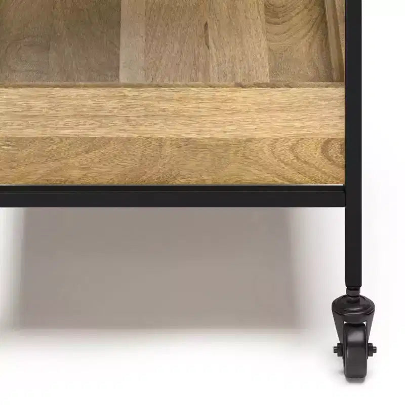 Trellis Bar Cart Natural - WyndenHall