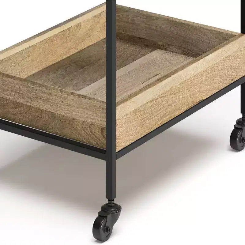 Trellis Bar Cart Natural - WyndenHall