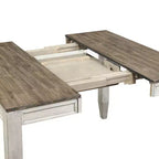 Abacus Counter Table Alabaster/Honey - Steve Silver Co.: 36" High, Square, Seats 8, Butterfly Leaf