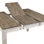 Abacus Counter Table Alabaster/Honey - Steve Silver Co.: 36" High, Square, Seats 8, Butterfly Leaf