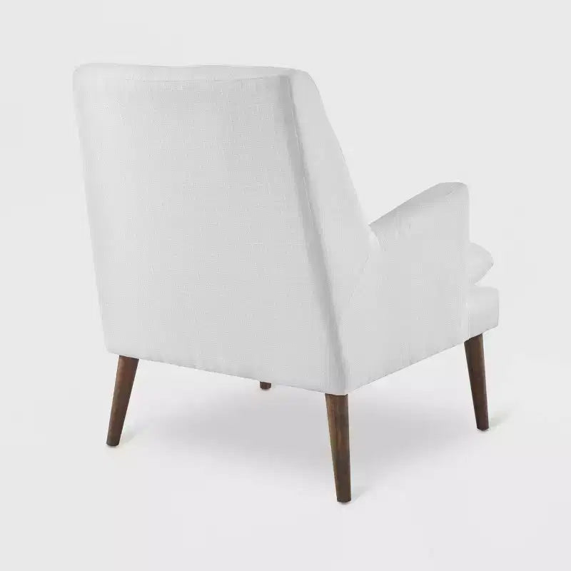 Poltrona lounge imbottita Leisure bianca - Modway: Mid-Century Modern, d'accento per camera da letto, in schiuma ad alta densità
