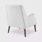 Poltrona lounge imbottita Leisure bianca - Modway: Mid-Century Modern, d'accento per camera da letto, in schiuma ad alta densità