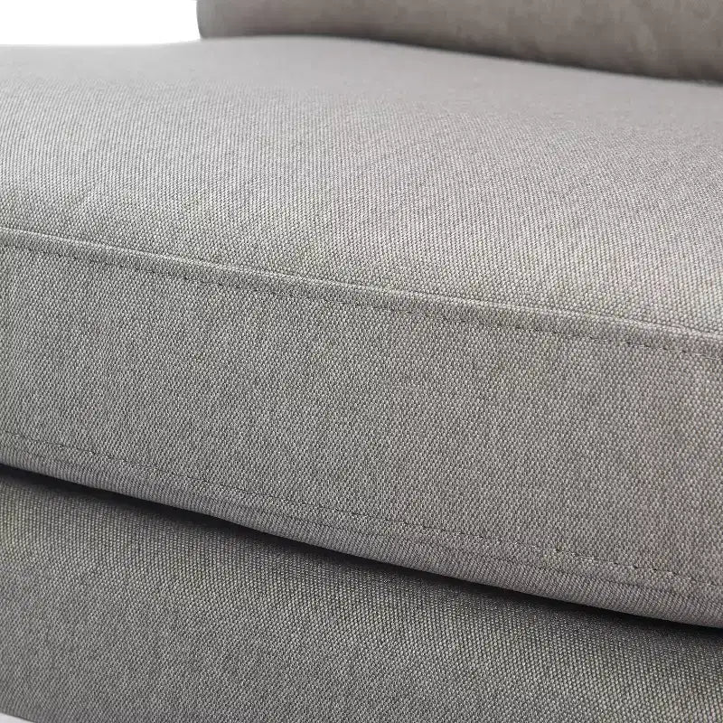 Russell Bronze Metal Frame Accent Chair Gray - Finch: Upholstered Polyester, Modern Club Chair with 250lb Capacity