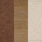 30" Wood and Faux Leather Upholstered Accent Chair Brushed Light Brown/Flax/Chestnut - Nathan James