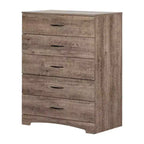 Step One 5 Drawer Chest Weathered Oak - South Shore