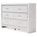 Altyra Dresser White - Signature Design by Ashley: 6-Drawer Storage, Laminated Finish, No Assembly Required