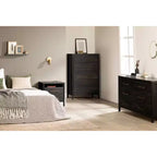 Gravity 2 Drawer Nightstand Rubbed Black - South Shore